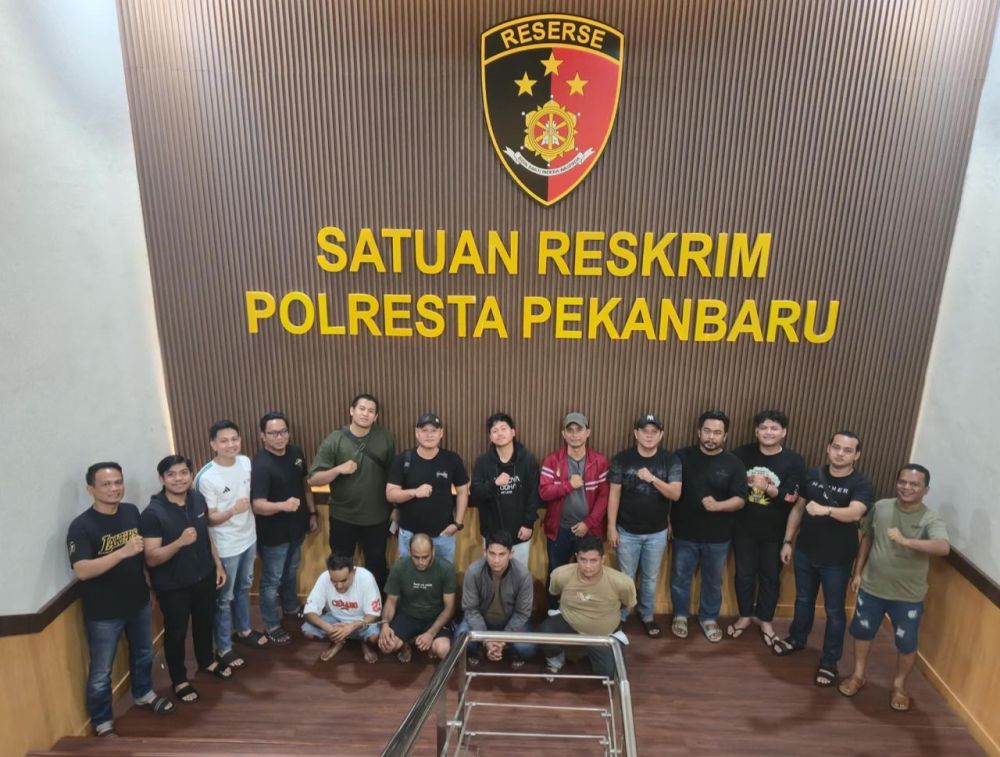 Aksi Brutal Debt Collector di Pekanbaru, Empat Pelaku Ditangkap  Polisi